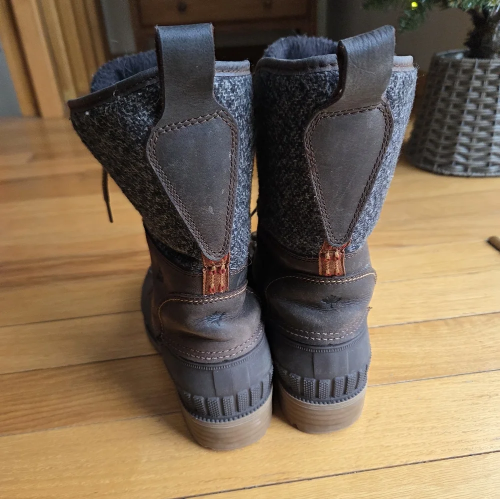 Kamik Sienna 2 Dark Brown and Gray Winter Boots Womens‎ 9